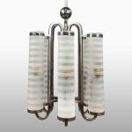 Velký niklový lustr – Bauhaus, 1930 Velký niklový lustr – Bauhaus, 1930