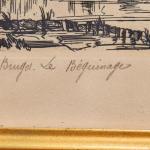 Bruggy – dvojice originálních kreseb tuší od Y. Br Bruggy – dvojice originálních kreseb tuší od Y. Br