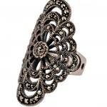 ART DECO STŘÍBRNÝ PRSTEN PAVUČINA ART DECO STŘÍBRNÝ PRSTEN PAVUČINA