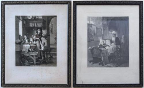 Párové obrazy v černých rámech  Párové obrazy v černých rámech