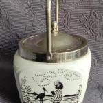 Dóza, cukřenka, Art deco, zn. Jílové u Děčína  Dóza, cukřenka, Art deco, zn. Jílové u Děčína