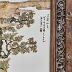 Čínský porcelánový panel s malbou dětí Čínský porcelánový panel s malbou dětí