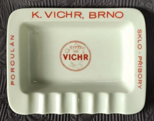 Reklamní popelník Vichr (Brno), zn.MZ - Stará Role Reklamní popelník Vichr (Brno), zn.MZ - Stará Role