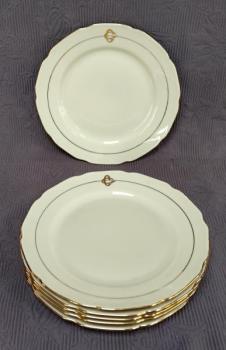 Talíř dezertní s monogramem ( 6 ks )  Talíř dezertní s monogramem ( 6 ks )