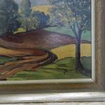 Obraz, krajina, olej na plátně, signováno Obraz, krajina, olej na plátně, signováno