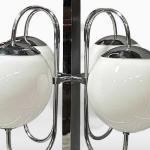 Niklový lustr Art-Deco, 1930 Niklový lustr Art-Deco, 1930