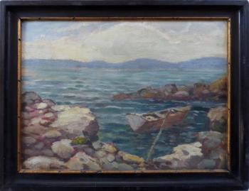 Josef Bino - Loďka v zátoce Josef Bino - Loďka v zátoce