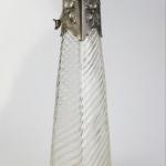 Secesní karafa s cínovou montáží Secesní karafa s cínovou montáží