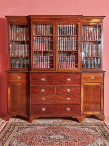 Starožitná Anglická knihovna se sekretářem  Starožitná Anglická knihovna se sekretářem