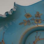 Modrý zlacený tác s motivem motýla - Harachov Modrý zlacený tác s motivem motýla - Harachov