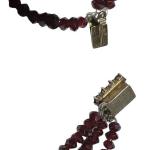 Třířadý granátový náhrdelník Třířadý granátový náhrdelník