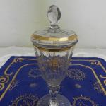 Zlacený barokní pohár s poklopem, 18. stol. Zlacený barokní pohár s poklopem, 18. stol.