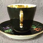 Šálek s podšálkem, ruční malba, 19. stol. Šálek s podšálkem, ruční malba, 19. stol.