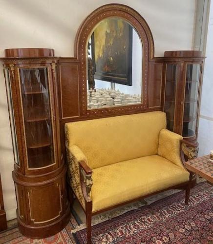 Obývací stěna-sofa+2*skleník+zrcadlo  Obývací stěna-sofa+2*skleník+zrcadlo