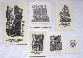 Zdeněk Mézl - Šest ex libris Zdeněk Mézl - Šest ex libris