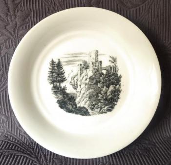 Talířek s měditiskem-hrad Cejřov , zn. Březová Talířek s měditiskem-hrad Cejřov , zn. Březová