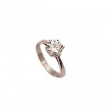 Zlatý prsten s briliantem 1,12 ct Zlatý prsten s briliantem 1,12 ct