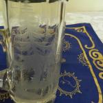 Broušený bohatě zdobený korbel / krýgl Broušený bohatě zdobený korbel / krýgl