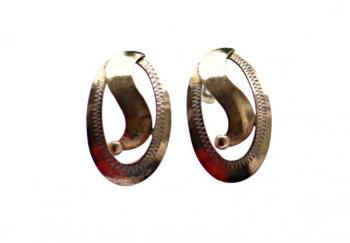 Stříbrné náušnice pozlacené Stříbrné náušnice pozlacené