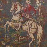 Lovecká tapiserie / gobelín Lov sokolníků 202 X 20 Lovecká tapiserie / gobelín Lov sokolníků 202 X 20