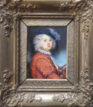 Portrét muže hrajícího na dudy Portrét muže hrajícího na dudy