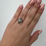 Zlatý prsten s přírodními diamanty 0,36 ct  Zlatý prsten s přírodními diamanty 0,36 ct
