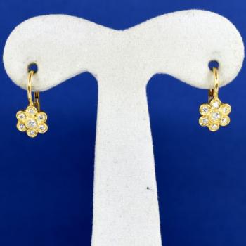 Zlaté náušnice s brilianty Zlaté náušnice s brilianty