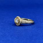 Zlatý prsten s brilianty Zlatý prsten s brilianty