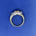 Au 585/1000/ 7,55 g, brilliant cut diamonds cca 0,50 ct, saphire Au 585/1000/ 7,55 g, brilliant cut diamonds cca 0,50 ct, saphire