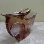 Autorský skleněný objekt, hutně tvarované sklo Autorský skleněný objekt, hutně tvarované sklo