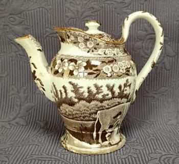 Konvice, vesnický motiv, zn. Davenport Konvice, vesnický motiv, zn. Davenport