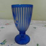 Modrý lázeňský Pohár Teplitz Teplice Modrý lázeňský Pohár Teplitz Teplice