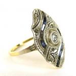 Zlatý prsten s briliantem Zlatý prsten s briliantem