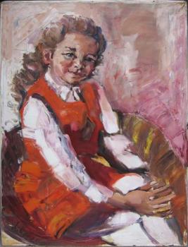 Portrét dívky, dat. 1969  Portrét dívky, dat. 1969