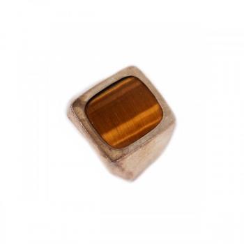 Stříbrný prsten s tygřím okem Stříbrný prsten s tygřím okem