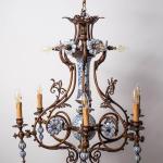 Starožitný delftský lustr velký Starožitný delftský lustr velký