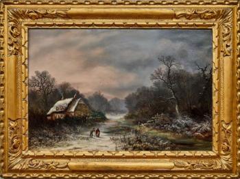 Charles Leaver (1824–1888) – Zimní krajina Charles Leaver (1824–1888) – Zimní krajina