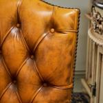 Kožené křeslo k psacímu stolu Chesterfield Kožené křeslo k psacímu stolu Chesterfield