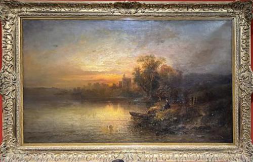 Franz Emil Krause, Romantická rícní krajina Franz Emil Krause, Romantická rícní krajina