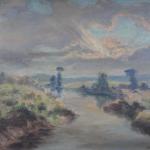 Albín Novotný - Potok při západu slunce Albín Novotný - Potok při západu slunce