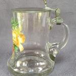 Pivní korbel malovaný s pečetí - Člověče nezlob se Pivní korbel malovaný s pečetí - Člověče nezlob se