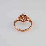 Zlatý secesní prsten s opálem Zlatý secesní prsten s opálem