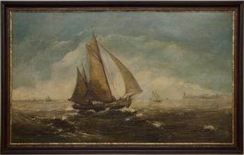 Plachetnice - Gustave Helinck 1884-1954 146 X 92  Plachetnice - Gustave Helinck 1884-1954 146 X 92