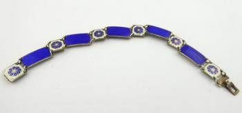 Stříbrný náramek s emaily - David Andersen, Oslo Stříbrný náramek s emaily - David Andersen, Oslo