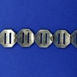 Zlatý náramek z onyxu ve stylu art deco, Au 585/1000/ 32,55 g, 1930 Zlatý náramek z onyxu ve stylu art deco, Au 585/1000/ 32,55 g, 1930