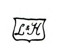 Vtlačená značka Lippert & Haas in Schlaggenwald, 1830-1846 Vtlačená značka Lippert & Haas in Schlaggenwald, 1830-1846