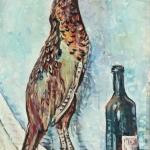 Zátiší s bažantem, sign. Fortin , dat. 1955  Zátiší s bažantem, sign. Fortin , dat. 1955