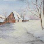 Alois Stehlík - Závěje u stavení Alois Stehlík - Závěje u stavení