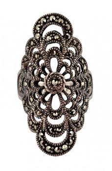 ART DECO STŘÍBRNÝ PRSTEN PAVUČINA ART DECO STŘÍBRNÝ PRSTEN PAVUČINA