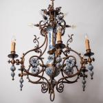 Starožitný delftský lustr velký Starožitný delftský lustr velký